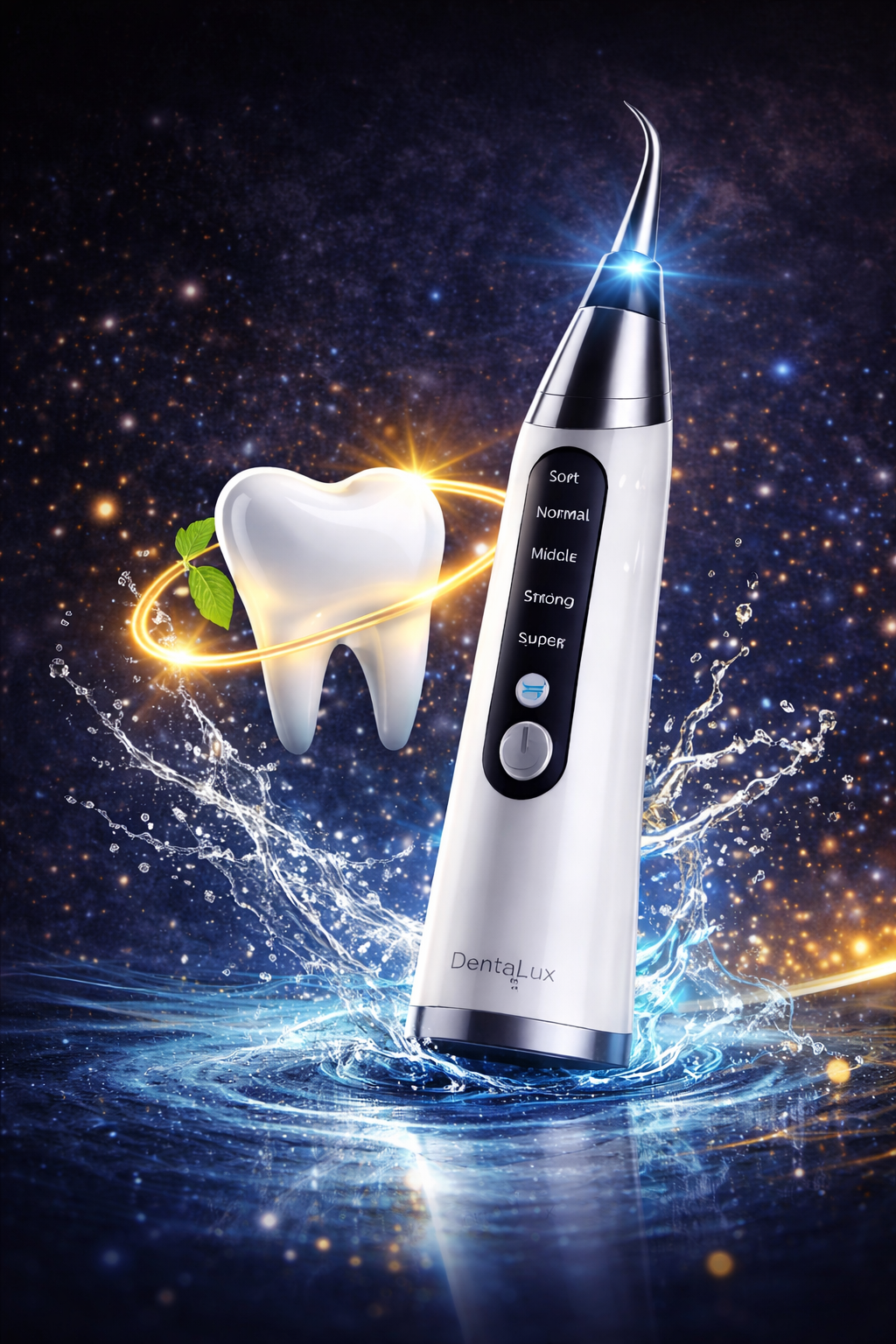 🦷DentaLux – Aparat Profesional pentru Îndepărtarea Tartrului Acasă | ✅ Funcționează doar când atinge dintele